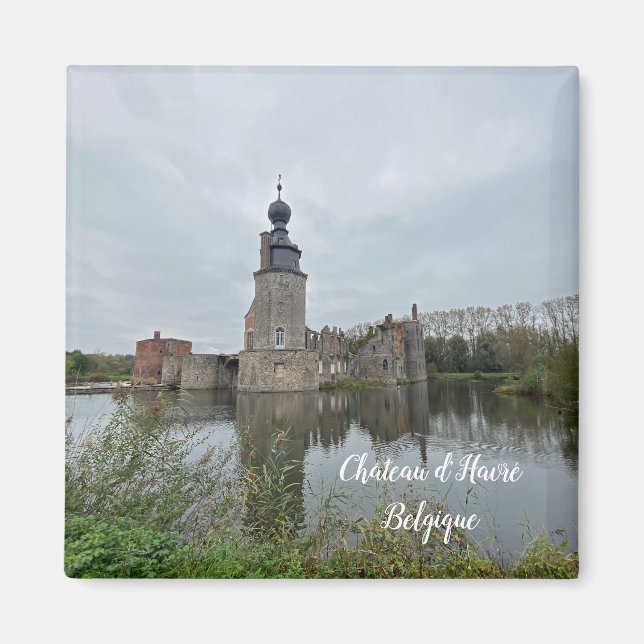 Château d'Havré i Belgien Magnet (Framsidan)