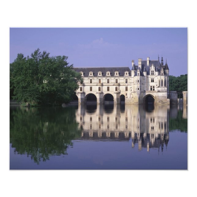 Chateau du Chenonceau, Loire-dalen, Fototryck (Framsidan)