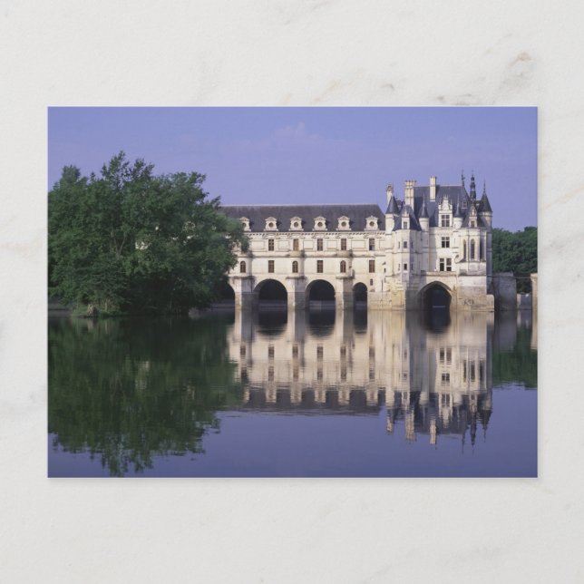 Chateau du Chenonceau, Loire-dalen, Vykort (Framsida)
