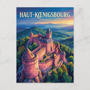 Château du Haut-Kœnigsbourg Frankrike Vykort