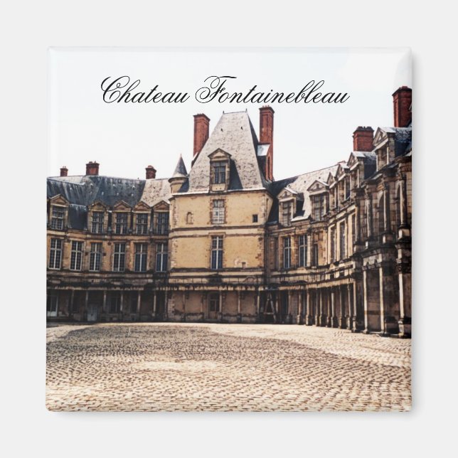 Chateau Fontainebleau, frankrike Magnet (Framsidan)