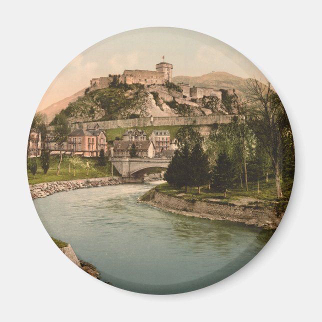 Château Fort de Lourdes, Lourdes, Frankrike Magnet (Framsidan)