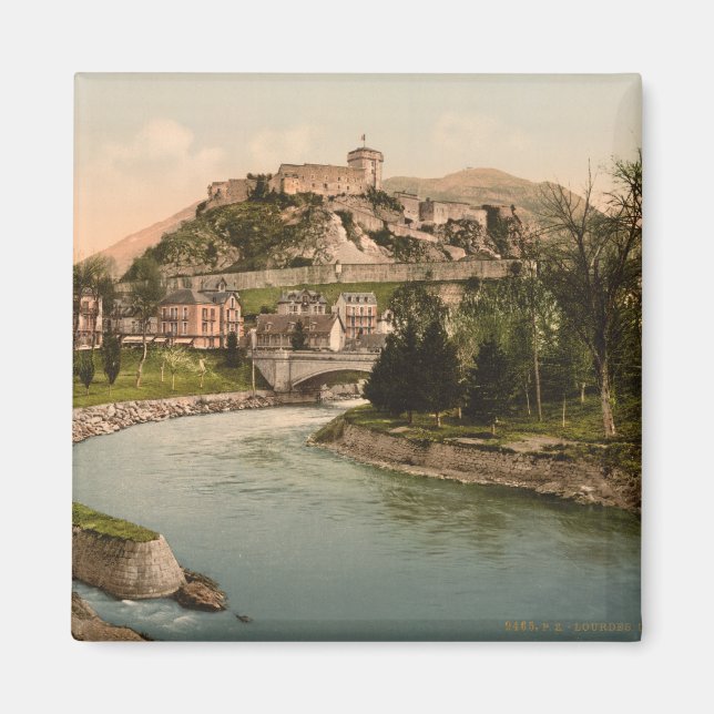 Château Fort de Lourdes, Lourdes, Frankrike Magnet (Framsidan)