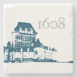 Chateau Frontenac 1608 Quebec fleur de Lys Stenunderlägg