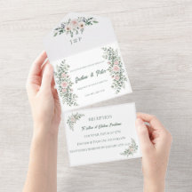 Chateau Frontenac Blush & Sage All-in-One-inbjudan