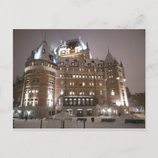 Château Frontenac i natt Vykort