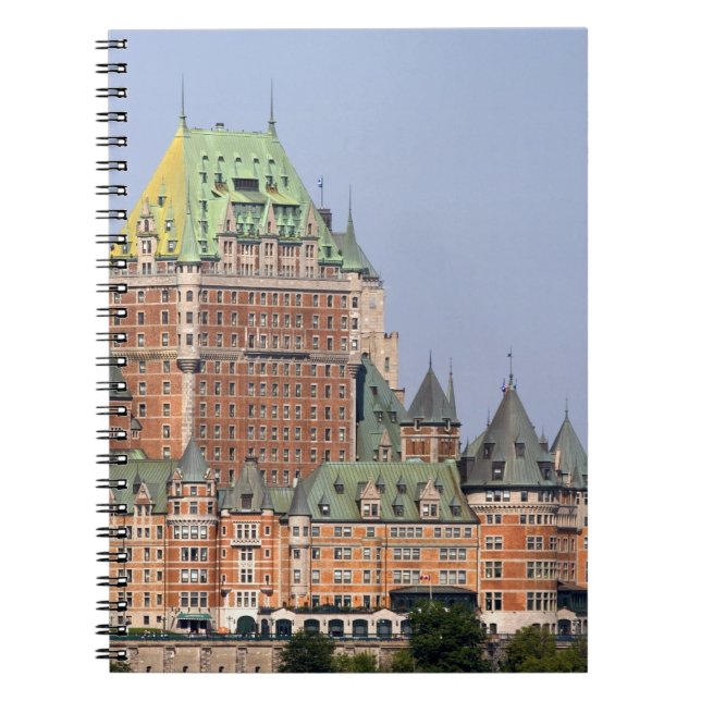 Chateau Frontenac i Quebec City, Kanada. Anteckningsbok Med Spiral (Framsidan)