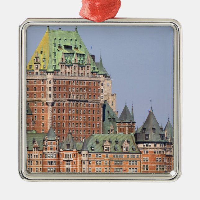 Chateau Frontenac i Quebec City, Kanada. Julgransprydnad Metall (Framsidan)