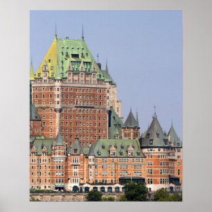 Chateau Frontenac i Quebec City, Kanada. Poster