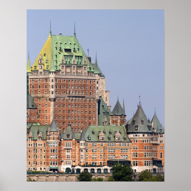 Chateau Frontenac i Quebec City, Kanada. Poster (Framsidan)