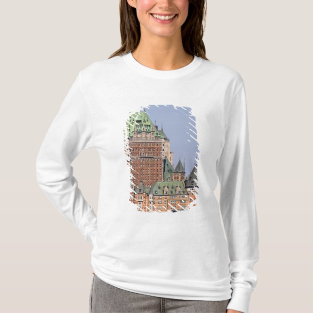 Chateau Frontenac i Quebec City, Kanada. Tee (Framsida)