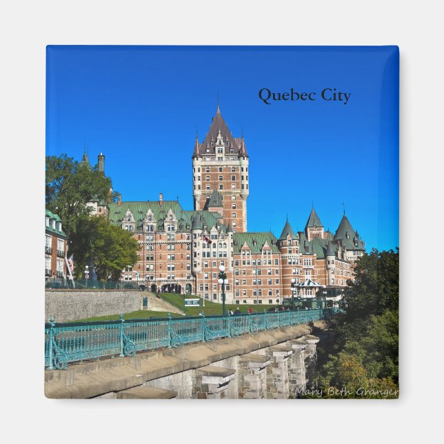 Chateau Frontenac i Quebec City Magnet (Framsidan)