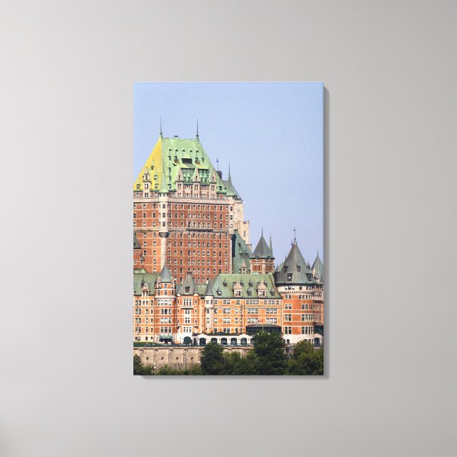 Château Frontenac i Québec, Kanada. Canvastryck (Framsida)