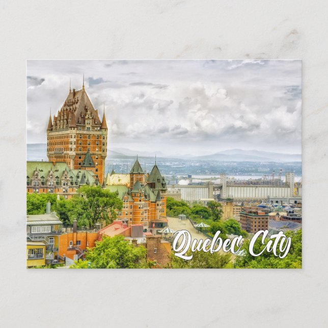 Chateau Frontenac, Quebec City, Quebec, Canada Vykort (Framsida)