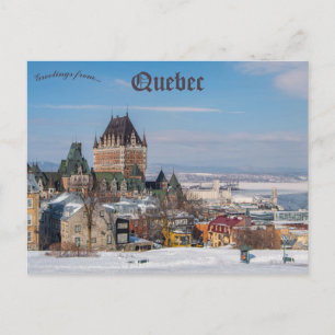 Chateau Frontenac Quebec City Quebec Vykort