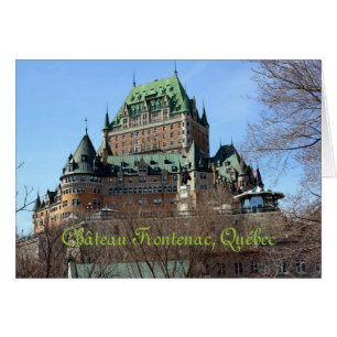 Château Frontenac, Québec, Kanada Hälsningskort
