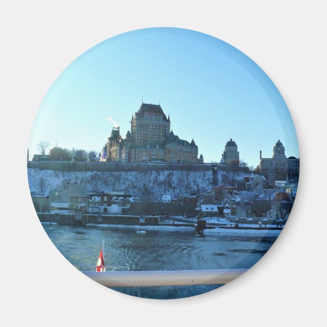 Chateau Frontenac, Quebec, Kanada Magnet (Framsidan)