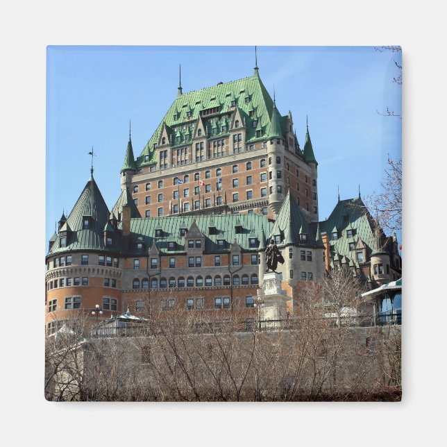 Château Frontenac, Québec, Kanada Magnet (Framsidan)