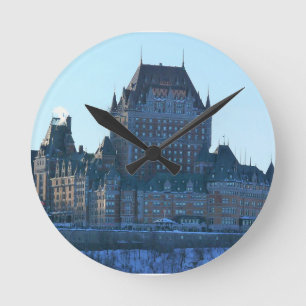 Chateau Frontenac, Quebec, Kanada Rund Klocka