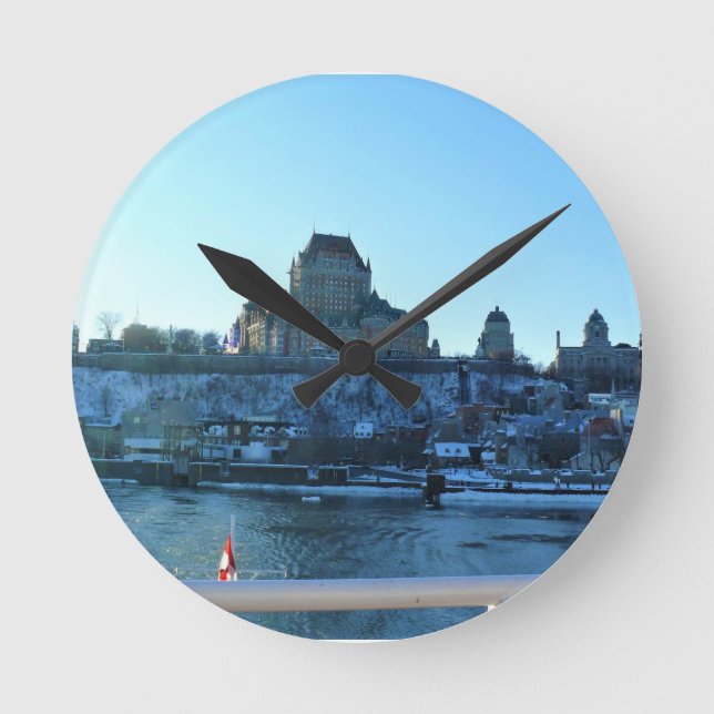 Chateau Frontenac, Quebec, Kanada Rund Klocka (Framsida)