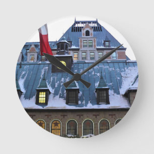Chateau Frontenac, Quebec, Kanada Rund Klocka