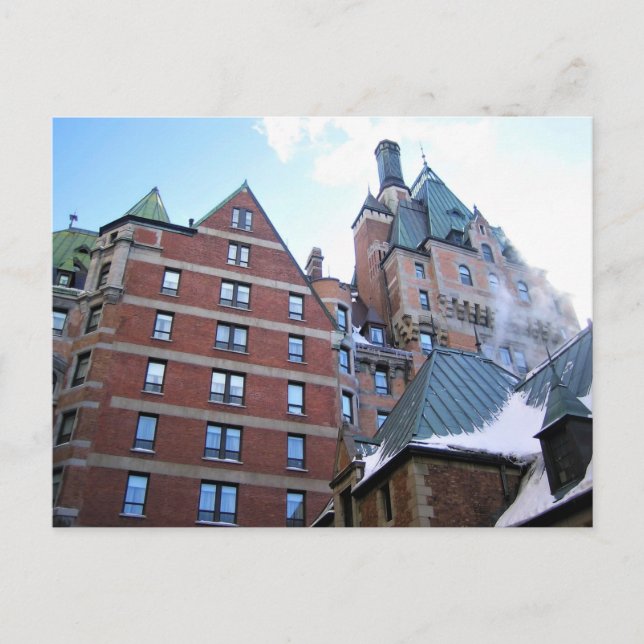 Chateau Frontenac, Quebec, Kanada Vykort (Framsida)