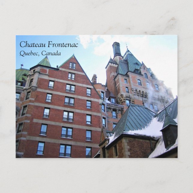 Chateau Frontenac, Quebec, Kanada Vykort (Framsida)