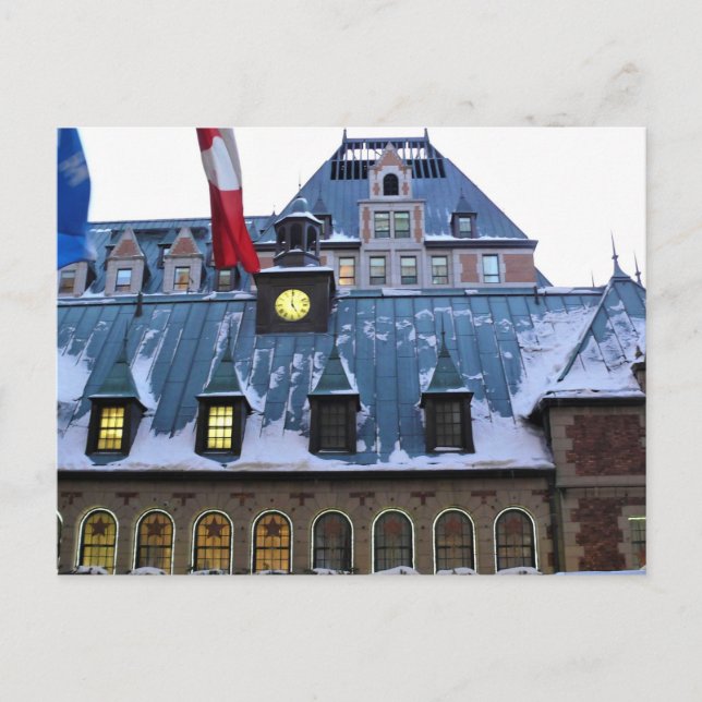 Chateau Frontenac, Quebec, Kanada Vykort (Framsida)
