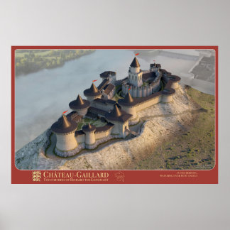 Château-Gaillard, titta på Petit Andely Poster