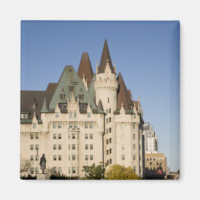 Chateau Laurier Hotel i Ottawa, Ontario, Kanada Magnet (Framsidan)