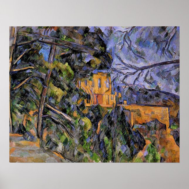 Chateau Noir av Paul Cezanne Poster (Framsidan)