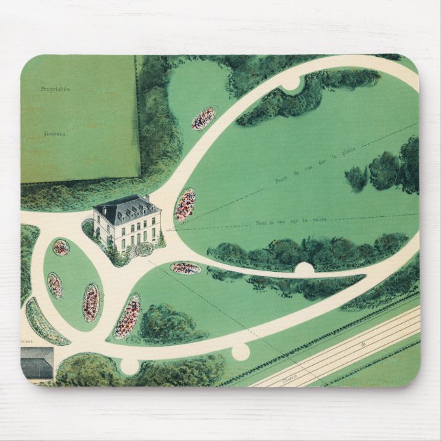 Chateau och Garden Mouse Pad Musmatta (Framsidan)