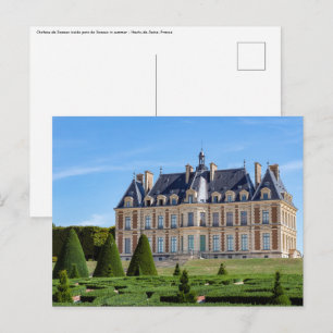 Chateau och parc de Sceaux på sommaren - Frankrike Vykort