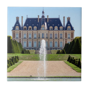 Chateau och parc de Sceaux under sommaren - Frankr Kakelplatta
