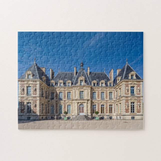 Chateau och parc de Sceaux under sommaren - Frankr Pussel (Horisontell)