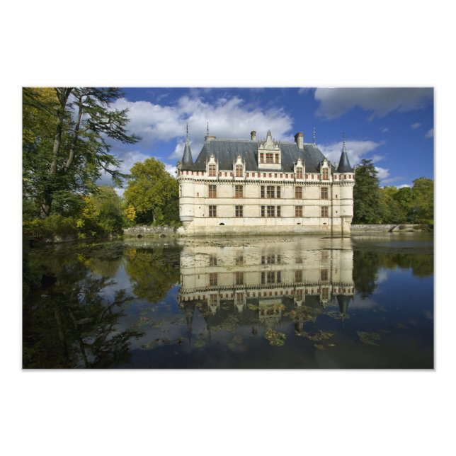 Chateau of Azay-le-Rideau, Indre-et-Loire, 4 Fototryck (Framsidan)