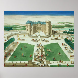 Chateau Rambouillet, graverad av Antoine Aveli Poster