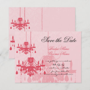 Chateau Ro Rosa Chandelier bröllopsinbjudningar Inbjudningar