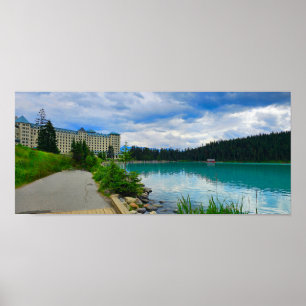 Chateau Sjö Louise Alberta Kanada Poster