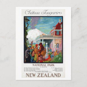 Chateau Tongariro National Park New Zealand Poster Vykort
