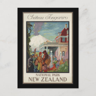 Chateau Tongariro Nya Zeeland Vykort