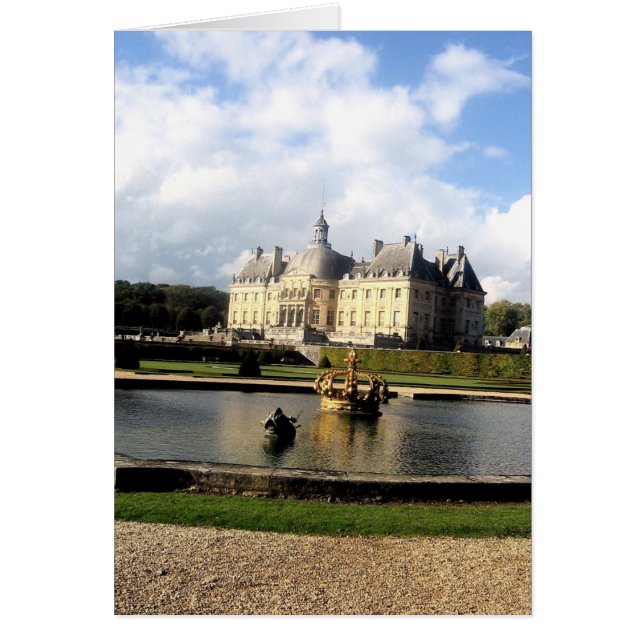 Château-Vaux-le-Vicomte, Frankrike Hälsningskort (Framsidan)