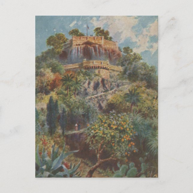 Chateau View Nice Frankrike Vykort (Framsida)