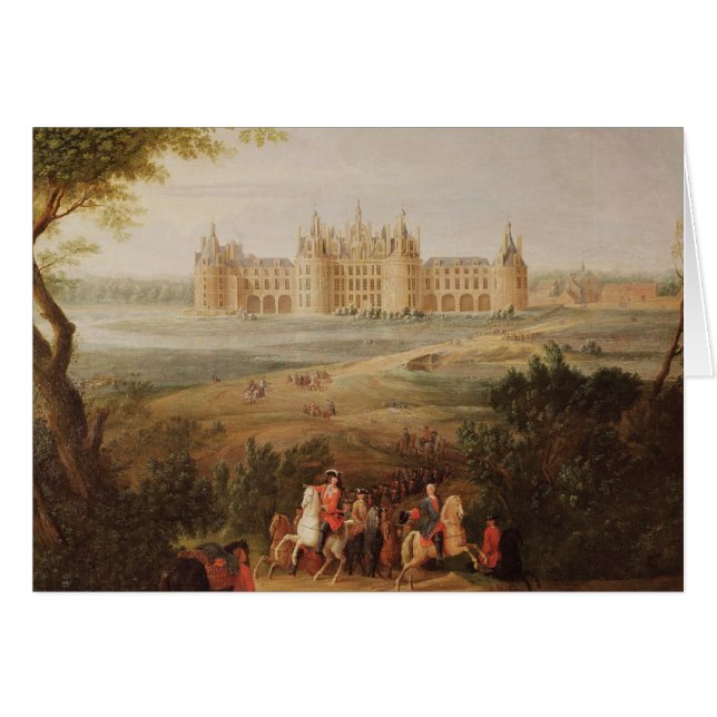 Chateauen de Chambord, 1722 Hälsningskort (Framsidan Horizontal)