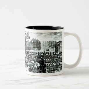 Chateauen de Chantilly och de designade Två-Tonad Mugg