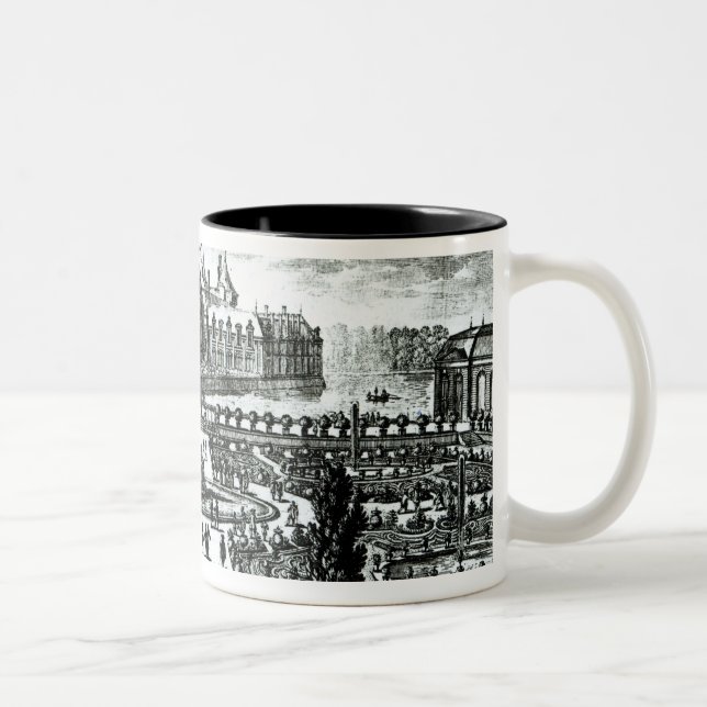 Chateauen de Chantilly och de designade Två-Tonad Mugg (Höger)