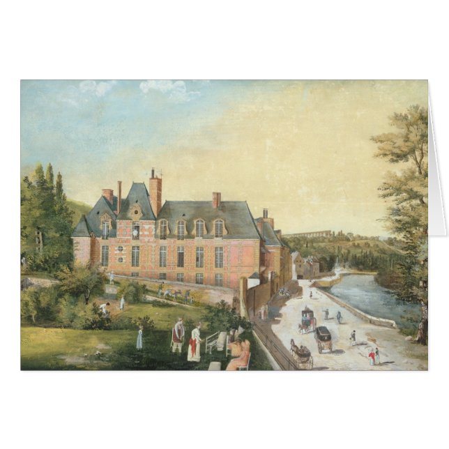 Chateauen de la Chaussee, Bougival Hälsningskort (Framsidan Horizontal)