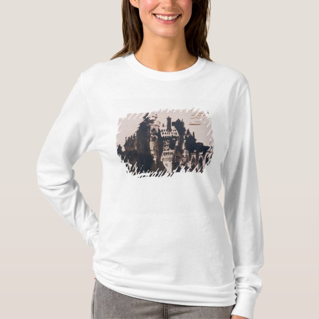 Chateauen som stärkas av två, överbryggar tee (Framsida)