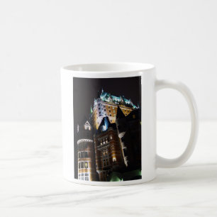 ChateauFrontenac slott som tändas upp på Kaffemugg