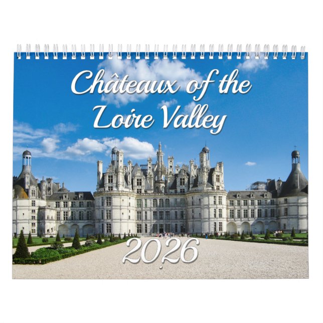 Châteaux de Loire Valley - Palaces in Frankrike Kalender (Omslag)